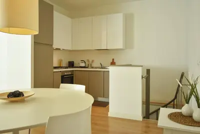 Cucina o angolo cottura di Luxury Battisti free Parking