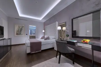 Letto o letti in una camera di Hotel President Terme