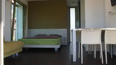 Letto o letti in una camera di INGRAPPA CUBE