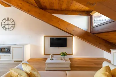 TV o dispositivi per l'intrattenimento presso Laguna D'oro Luxury Apartments