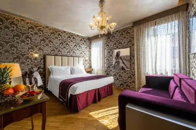 Letto o letti in una camera di Hotel Casa Nicolò Priuli