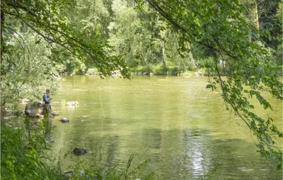 Vista sul fiume nelle vicinanze della casa vacanze