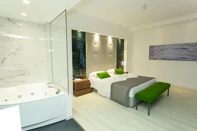 Letto o letti in una camera di Hotel Terme Venezia