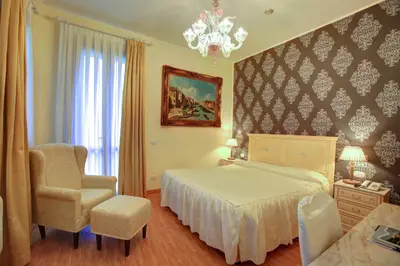Letto o letti in una camera di Hotel Villa Braida
