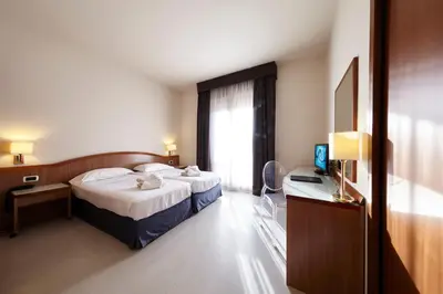 Letto o letti in una camera di Hotel Aqua