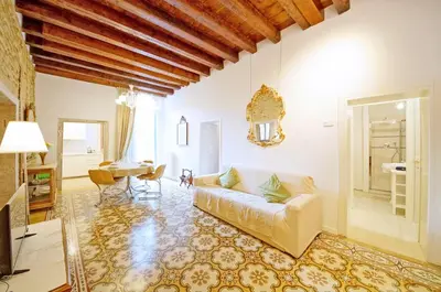 Area soggiorno di DolceVita Apartments N 499 Biennale