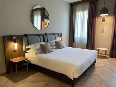 Letto o letti in una camera di Ca' Vendramin Zago