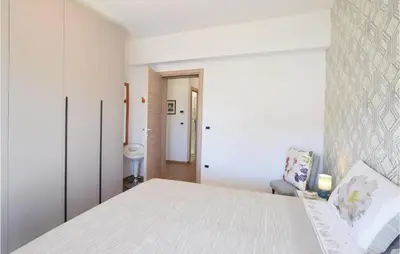 Letto o letti in una camera di Casa Abano
