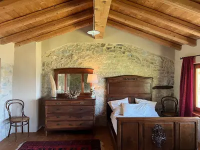 Letto o letti in una camera di Agriturismo Il Conte Vassallo