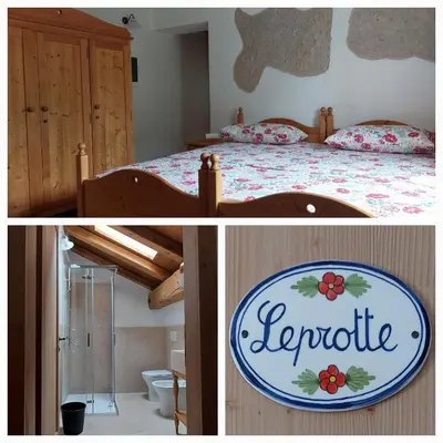 Letto o letti in una camera di Agriturismo l'Eremo