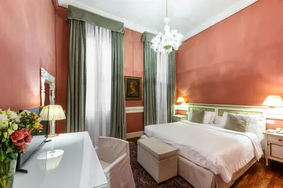 Letto o letti in una camera di Hotel Casa Verardo Residenza d'Epoca