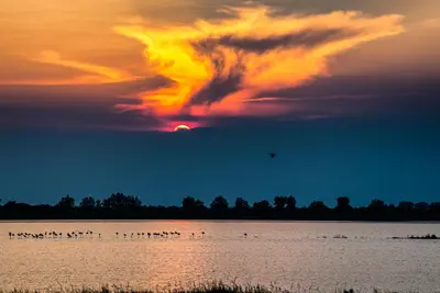 Paesaggio naturale nelle vicinanze della villa
