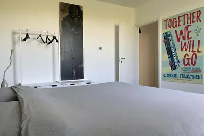 Letto o letti in una camera di Villa Sabbioni