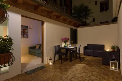 Area soggiorno di CorteLuna incantevole a 500 metri da p.zza S.Marco