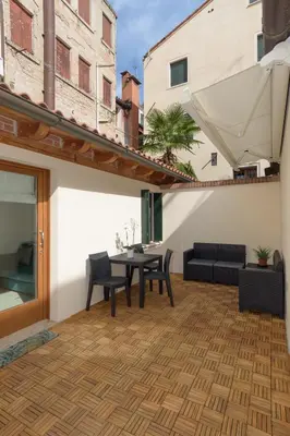 Area soggiorno di CorteLuna incantevole a 500 metri da p.zza S.Marco
