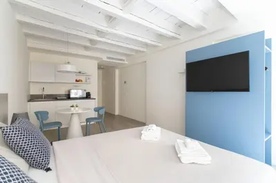 TV o dispositivi per l'intrattenimento presso Residenza SubitoSanto - Appartamento 2A 