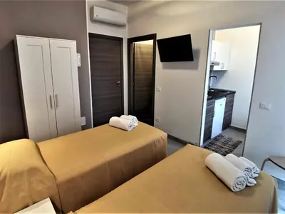 Letto o letti in una camera di Casa Belfiore Vicenza Medici 17