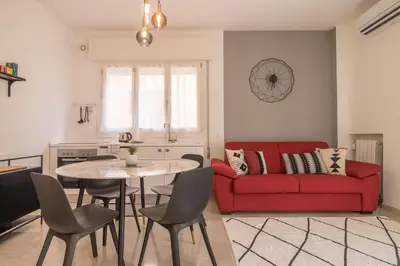 Area soggiorno di Grey House in the heart of @Treviso