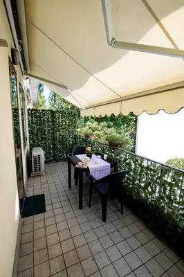 Balcone o terrazza di Appartamento con parcheggio gratuito 15min da Venezia