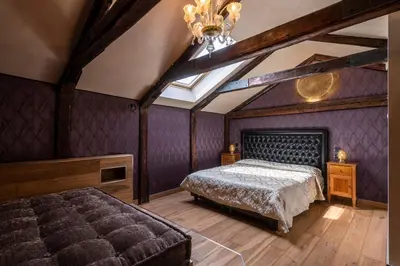 Letto o letti in una camera di Hotel Abbazia