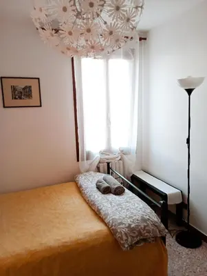 Letto o letti in una camera di Two Steps from Rialto
