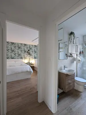 Letto o letti in una camera di Urban Oasis family apt 10 mins from Venice