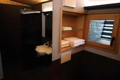 Letto o letti in una camera di Roggia dei Cedri