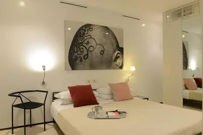 Letto o letti in una camera di Palazzo Soderini
