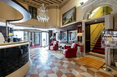 Area soggiorno di Ruzzini Palace Hotel