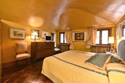 Letto o letti in una camera di San Marco Elegante Panoramico Esclusivo 2 bagni