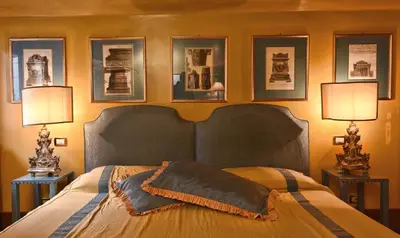 Letto o letti in una camera di San Marco Elegante Panoramico Esclusivo 2 bagni