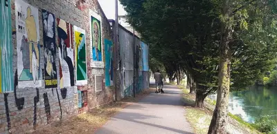 Vista sul fiume nelle vicinanze dell'appartamento