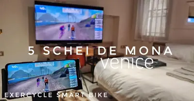TV o dispositivi per l'intrattenimento presso 5 SCHEI DE MONA Best Holiday Apartment with Gym in Venice Cannaregio