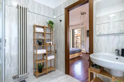 Bagno di Suite Palladiana, la migliore vista di Vicenza