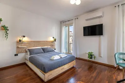 Letto o letti in una camera di Suite Palladiana, la migliore vista di Vicenza