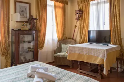 Letto o letti in una camera di Ca' Donzella, Rialto