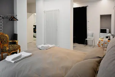 Letto o letti in una camera di Cozy Studio Downtown