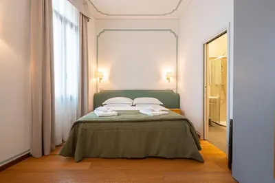 Letto o letti in una camera di Ca' del Glicine