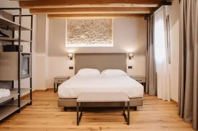 Letto o letti in una camera di Ca'Lisel