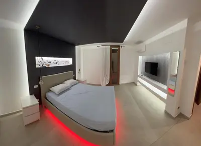 Letto o letti in una camera di Villa Mirella