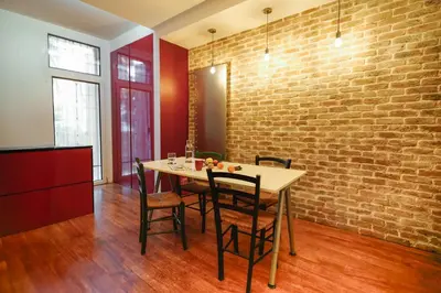 Planimetria di Entire Industrial Flat Venice with Patio - Free Parking