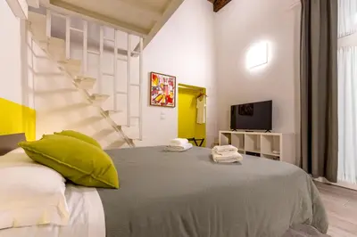 Letto o letti in una camera di Ca' Nova @San Marco