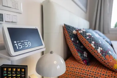 Letto o letti in una camera di dimorauno - appartamento domotico a 5 stelle