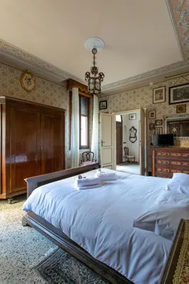 Letto o letti in una camera di Villa Corrado - ground floor apartment