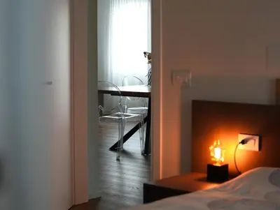 Letto o letti in una camera di G83Home-Appartamento moderno in zona Fiera