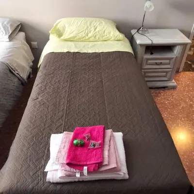 Letto o letti in una camera di Daniele's flat in Venice Mestre