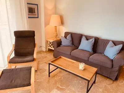 Area soggiorno di Appartamento Cima - Vista Mare, 3 camere, WiFi, Family Apartment