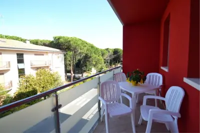 Balcone o terrazza di Modern apartment by the beach