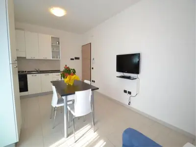 TV o dispositivi per l'intrattenimento presso Modern apartment with two balconies